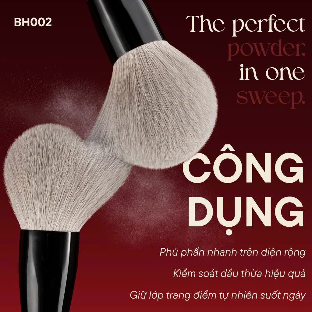 Cọ Phủ Phấn Dạng Bột Và Nén Bh Cosmetics Large Powder BH002